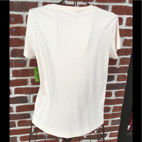 NWT KATE SPADE TEE -DEAR SANTA, CHAMPAGNE WILL DO - Picture 3 of 4